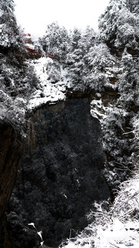 张家界雪景