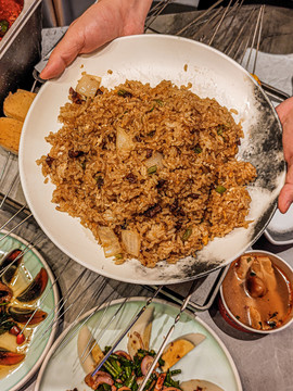 鸽杂炒饭