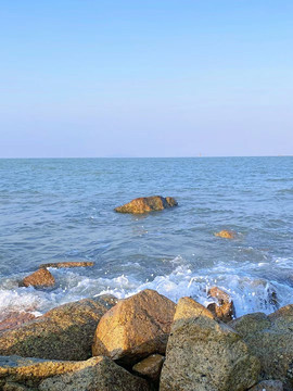 海边海浪海水看海