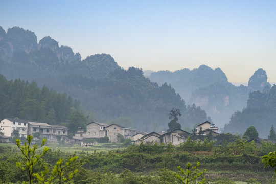 湘中丘陵田园风光