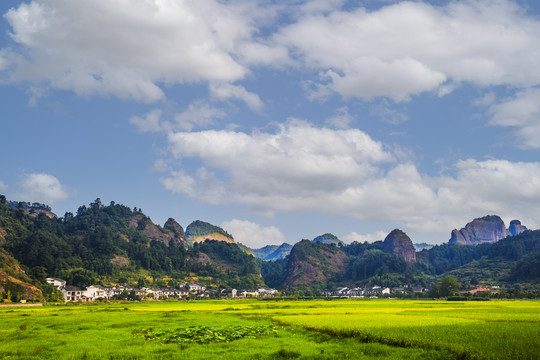 湘中丘陵田园风光