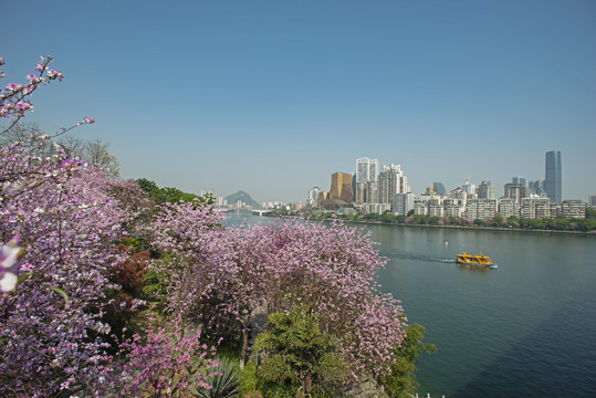 柳州柳江两岸风光