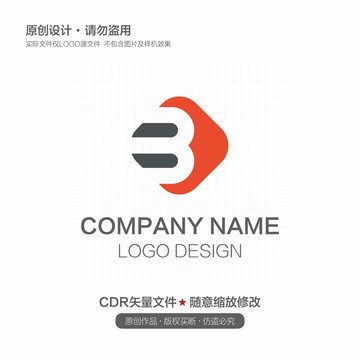 B字母logo