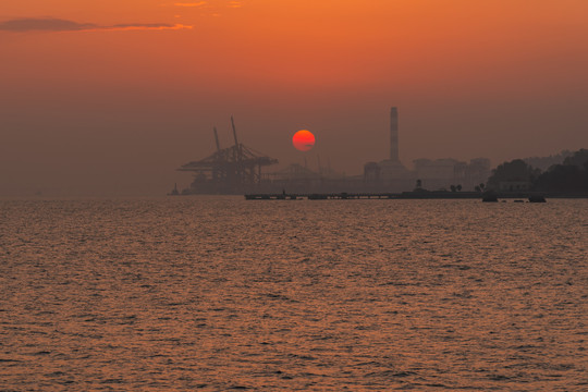厦门海边日落