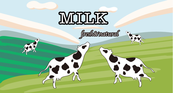 牛奶包装海报