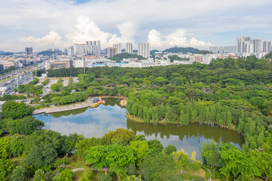 俯瞰番禺大夫山森林公园