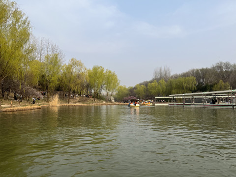 北京奥林匹克森林公园湖面