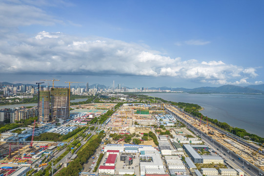 深圳湾超级总部基地工地