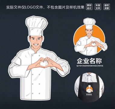 美食厨师形象LOGO