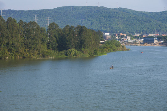 河流水岸山水风景