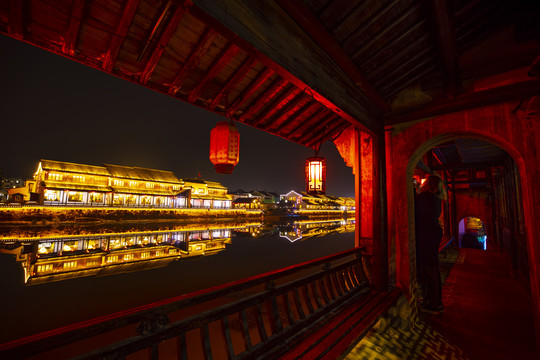 塘栖古镇夜景