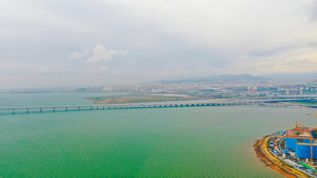 胶州湾跨海大桥唯美风光