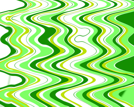 绿色曲线花纹