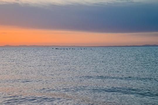 青海湖日出