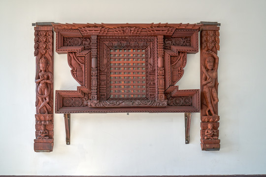 尼泊尔雕花窗