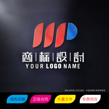 MP字母标志LOGO