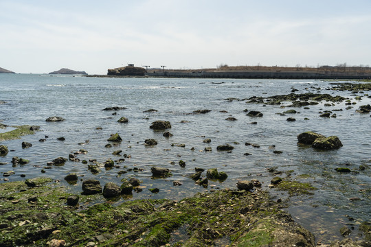 蔚蓝的大海海边海岛