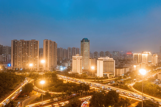 海南省海口市龙华区城市夜景