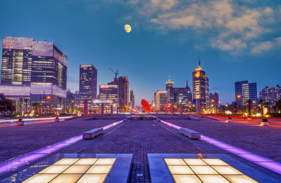 上海世纪广场夜景