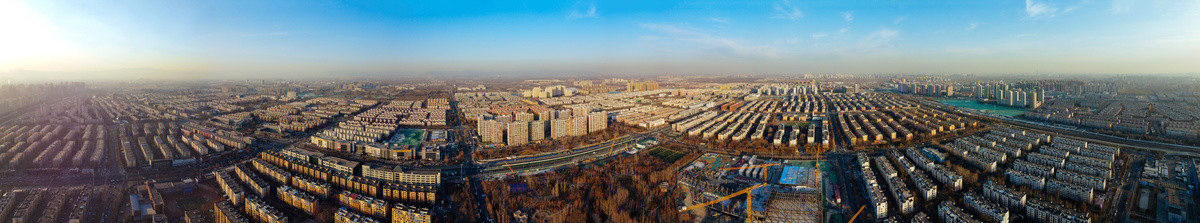 北京回龙观地标航拍