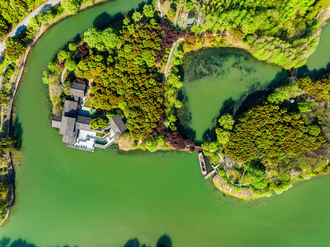 江苏苏州石湖景区风光