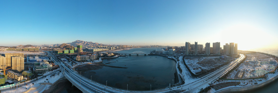 山东青岛西海岸城市风光