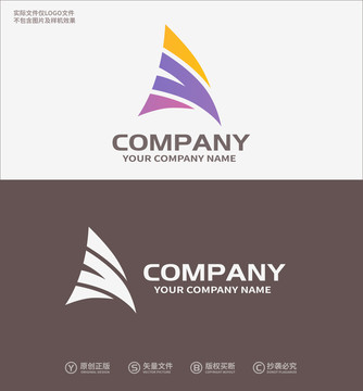 帆船logo科技logo