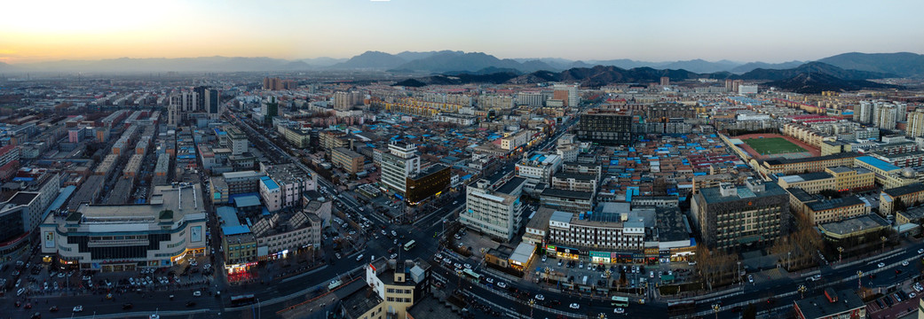 北京昌平区地标航拍