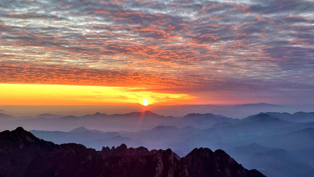 黄山日出