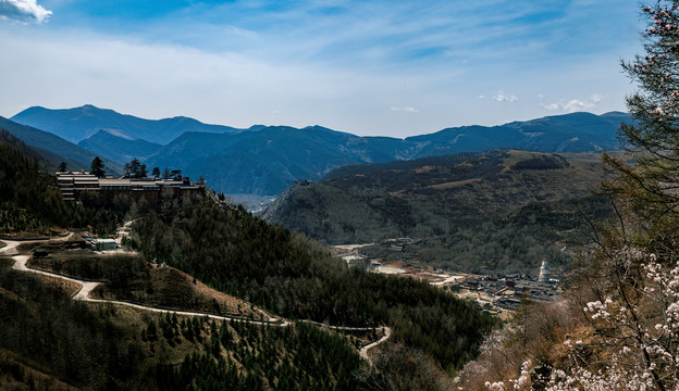 五台山黛螺顶寺庙