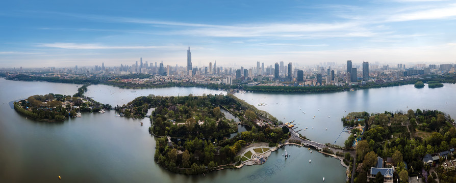 航拍南京城市景观大画幅
