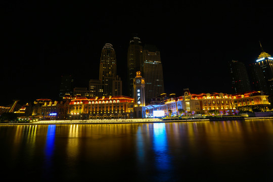 天津海河夜景