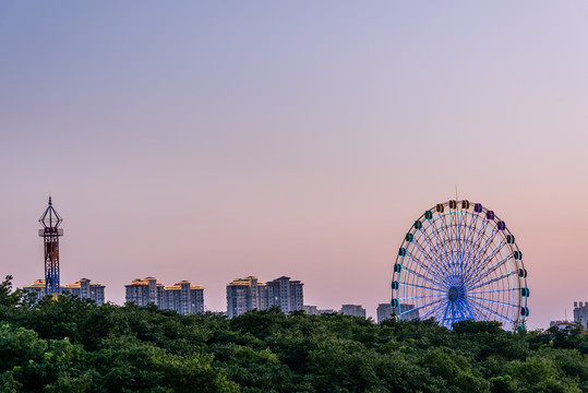 宿州三角洲公园新汴河夜景