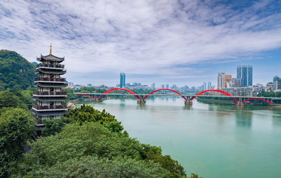柳州文惠桥城市环境