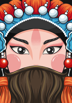 京剧脸谱插画