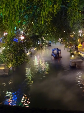 水墨江南夜景