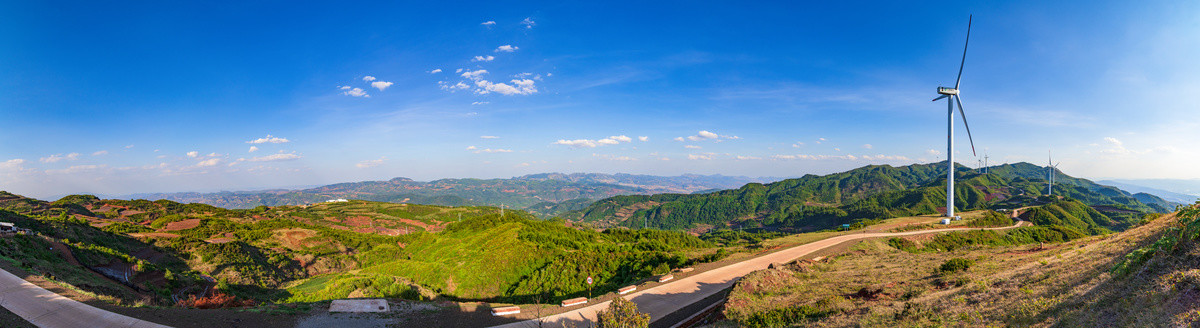 磨豆山全景