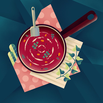 美味甜品红豆汤插图