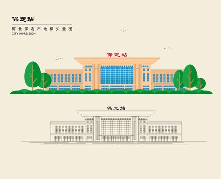 保定站
