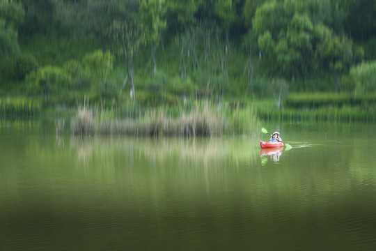 杭州里湖皮划艇