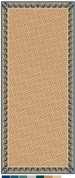 现代简约地毯图案
