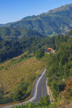 田螺坑旅游公路俯拍