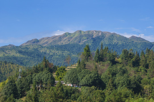 田螺坑山峰自然风景