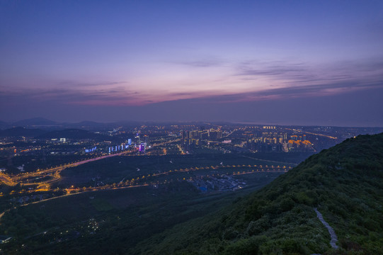 苏州大阳山看苏州全景