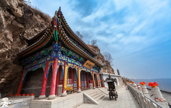 五台山佛母洞寺庙古建