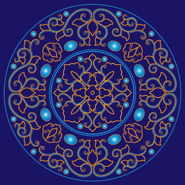 掐丝花纹