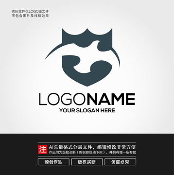 盾牌飞鹰LOGO