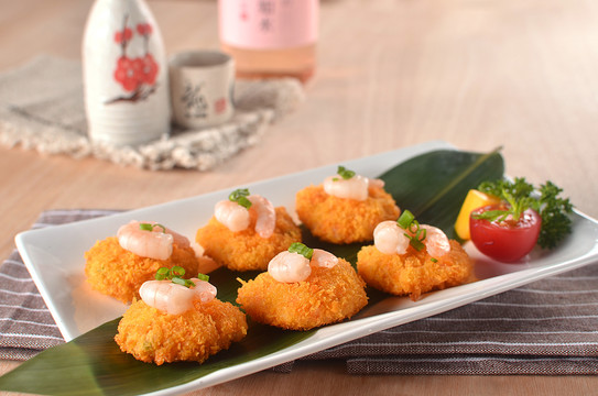 香炸虾饼