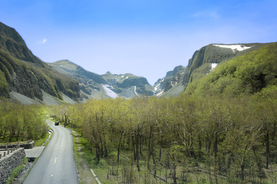 长白山山路