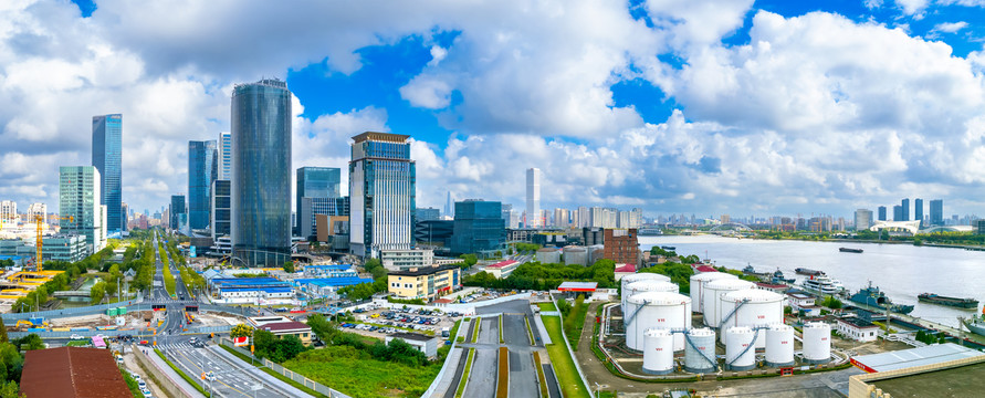 上海西岸商业区城市风光